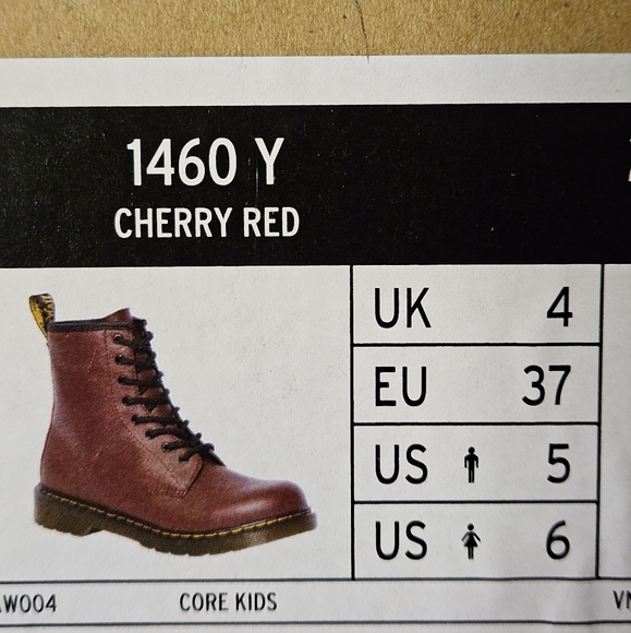 DR.MARTENS 1460 CHERRY RED BOOT - Picture 7 of 7